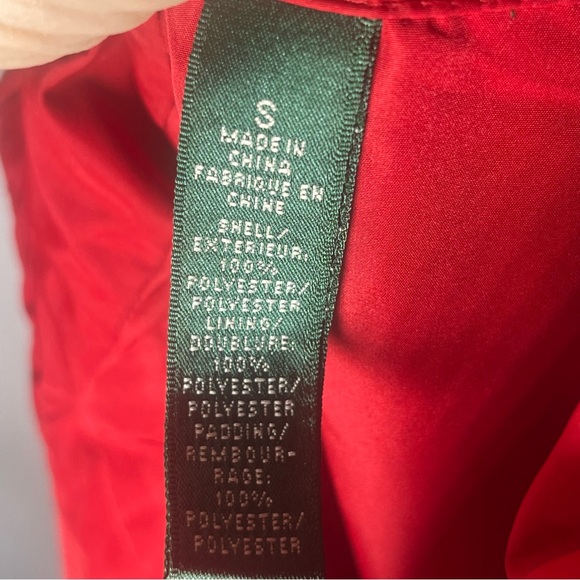 Lauren Ralph Lauren Quilted Vest‎ Red Size Small - Picture 4 of 12